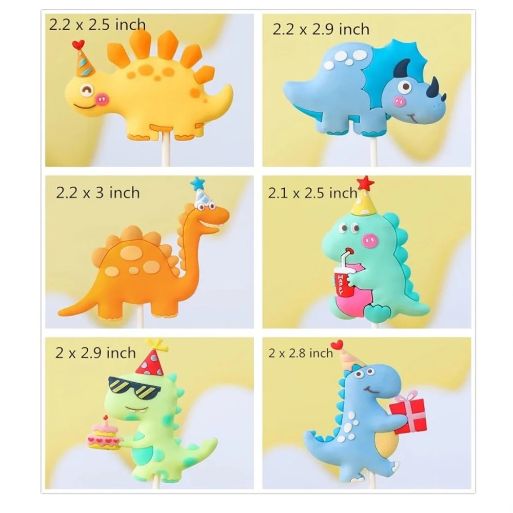 ❌ Dinosaur Themed Cake Topper Set- NEW!